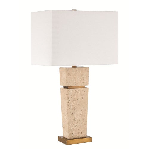  Prescott Travertine Table Lamp