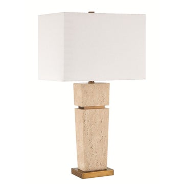  Prescott Travertine Table Lamp