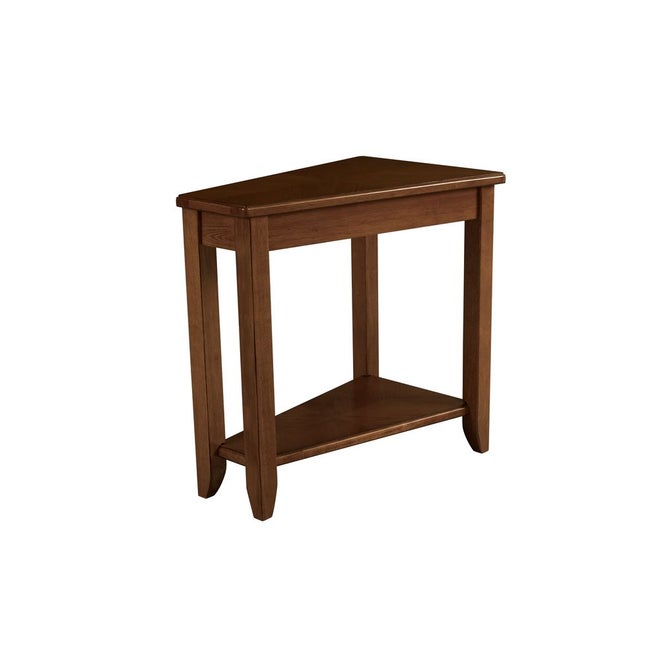 Chairsides Wedge Chairside Table-Oak