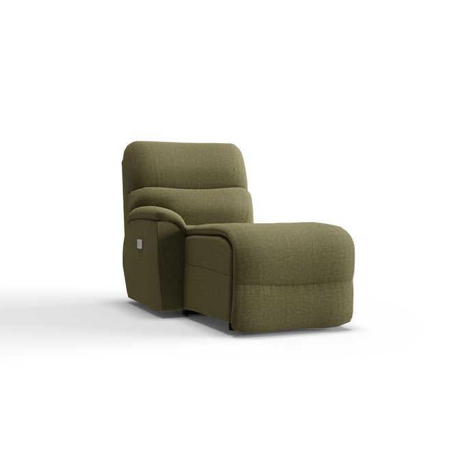 Trouper Power Right-Arm Sitting Reclining Chaise w/ Headrest