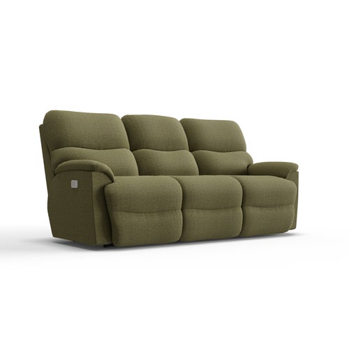Trouper Power Reclining Sofa w/ Headrest & Lumbar