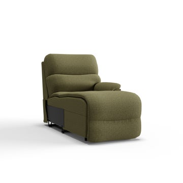 Trouper Power Left-Arm Sitting Reclining Chaise w/ Headrest and Lumbar