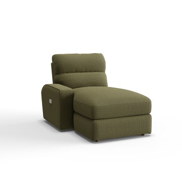 Maddox Power Right-Arm Sitting Reclining Chaise w/ Headrest and Lumbar