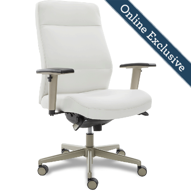 Baylor Executive Office Chair, White