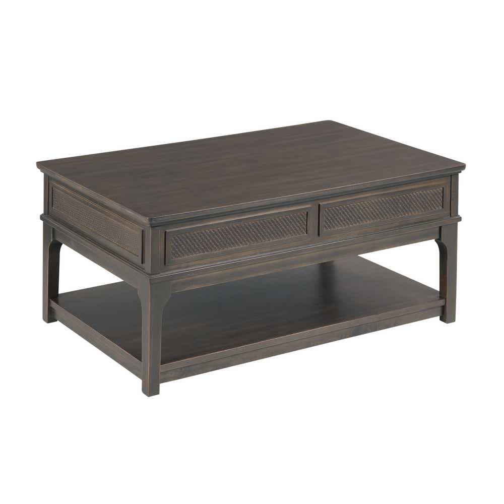 Serra Rectangular Lift Top Coffee Table Soft Black