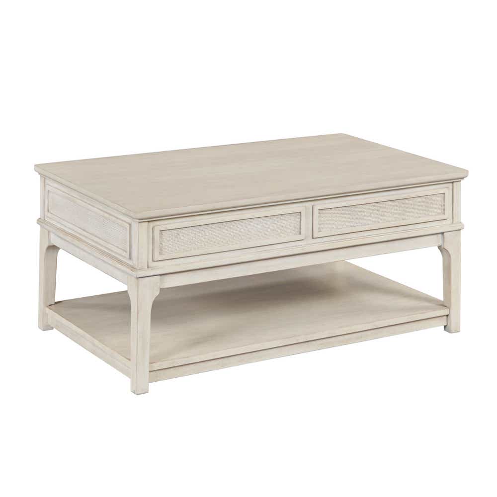 Serra Rectangular Lift Top Coffee Table Classic White