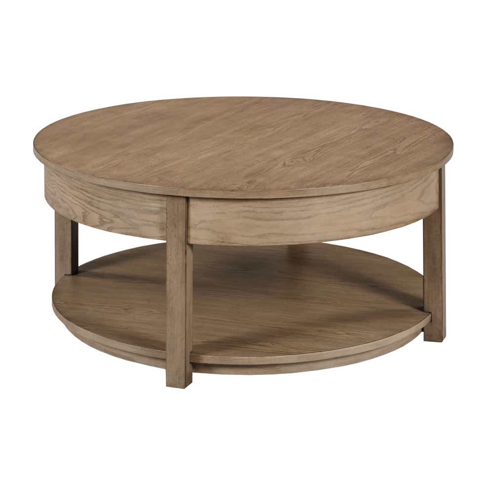 Costa Way Round Lift Top Coffee Table Taupe
