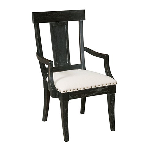 Stone Ridge Arm Black Chair 