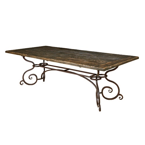 Cherry Grove 94IN Rectangular Dining Table W/ Metal Base