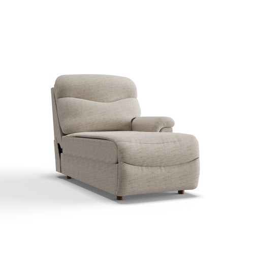 James Power Left-Arm Sitting Reclining Chaise w/ Headrest and Lumbar
