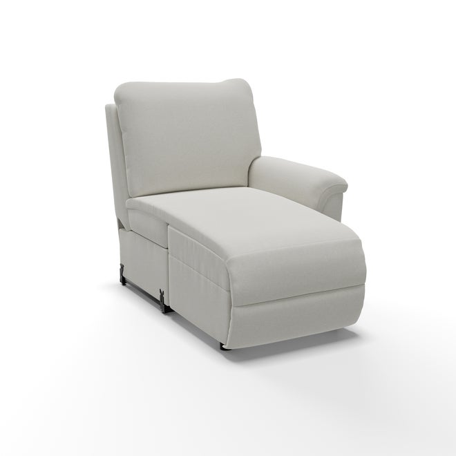 Rigby Power Left-Arm Sitting Reclining Chaise w/ Headrest and Lumbar