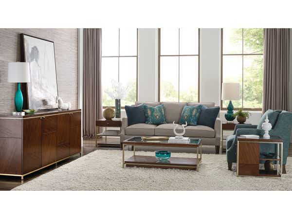 Jenkins Rectangular Coffee Table w/Casters