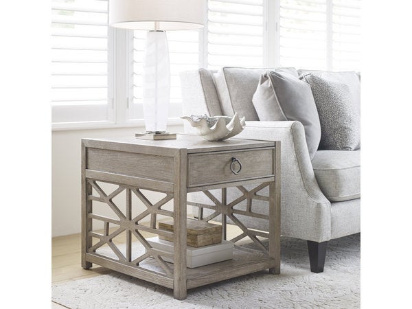 Vista Biscane Drawer End Table