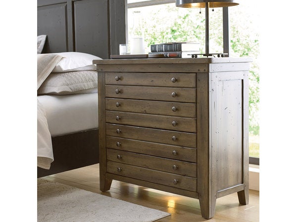 Mill House Map Drawer Bedside Chest