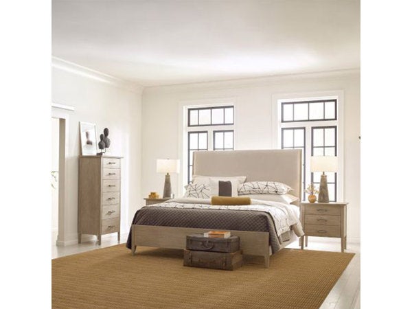 Symmetry California King Fabric with Medium Footboard and Storage Bed