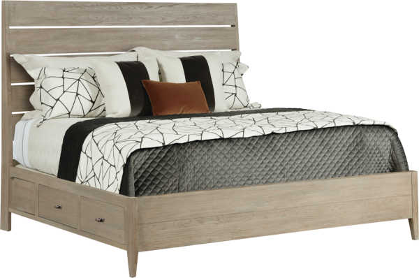 Symmetry Queen Incline Oak with Medium Footboard Bed