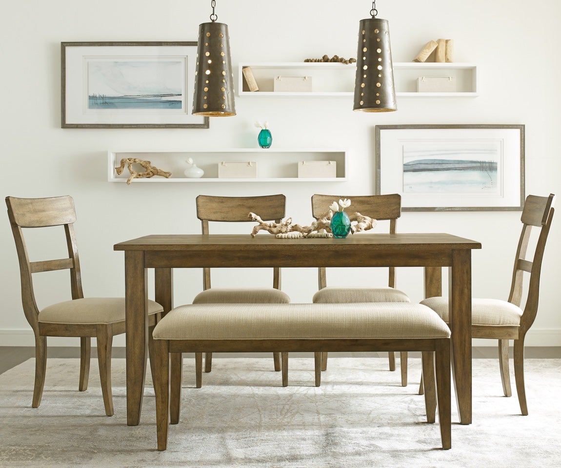 Dining room with rectangular table and chairs