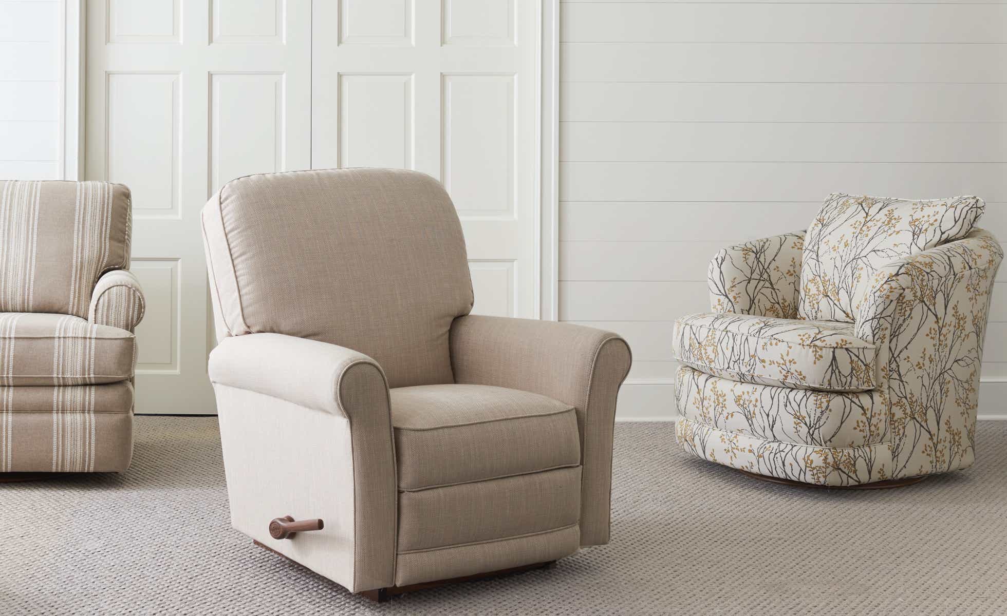 Room scene with a variety of chairs