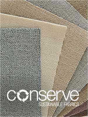 Overlapping swatches of conserve Sustainable Fabrics