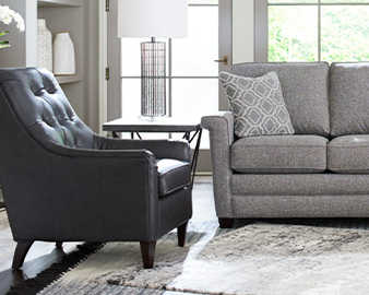 Living Room with Marietta Chair and McKinney Sofa