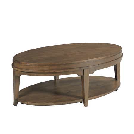 Nicolette Oval Coffee Table Auburn | La-Z-Boy
