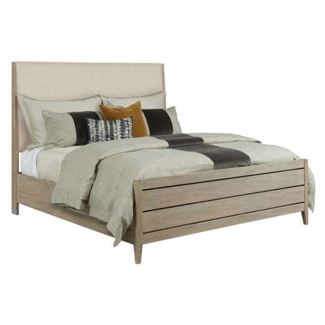 Symmetry Queen Incline Fabric with High Footboard Bed