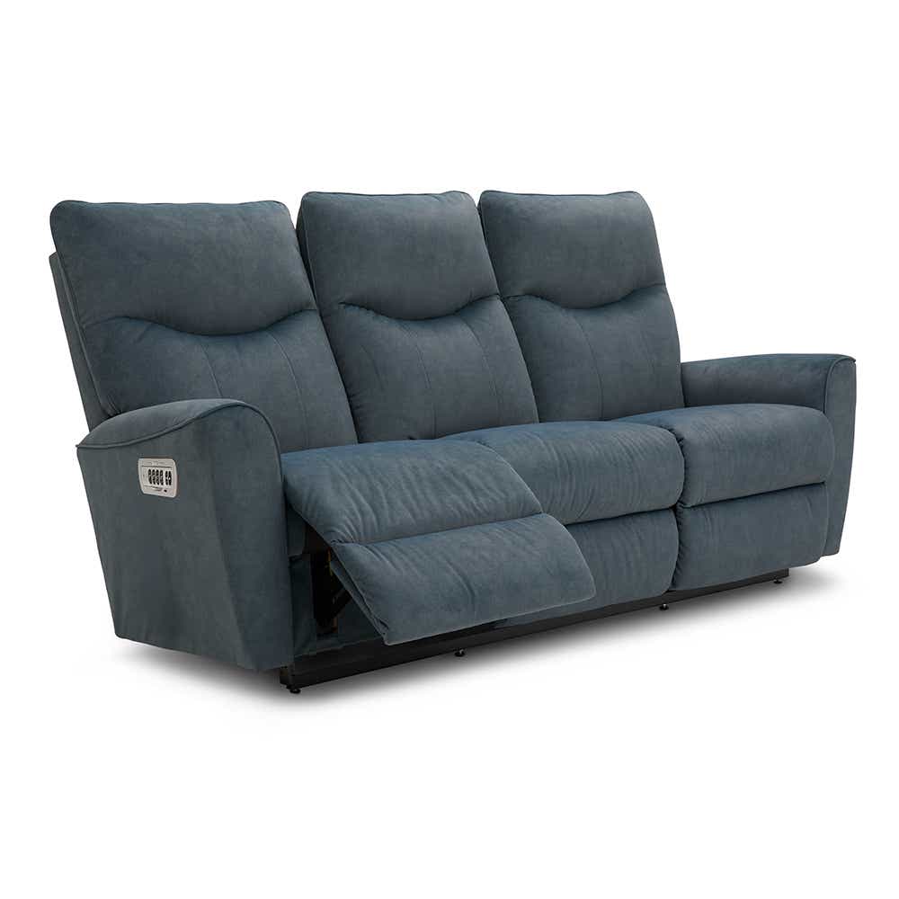 Belmont Power Wall Reclining Sofa w/ Headrest & Lumbar