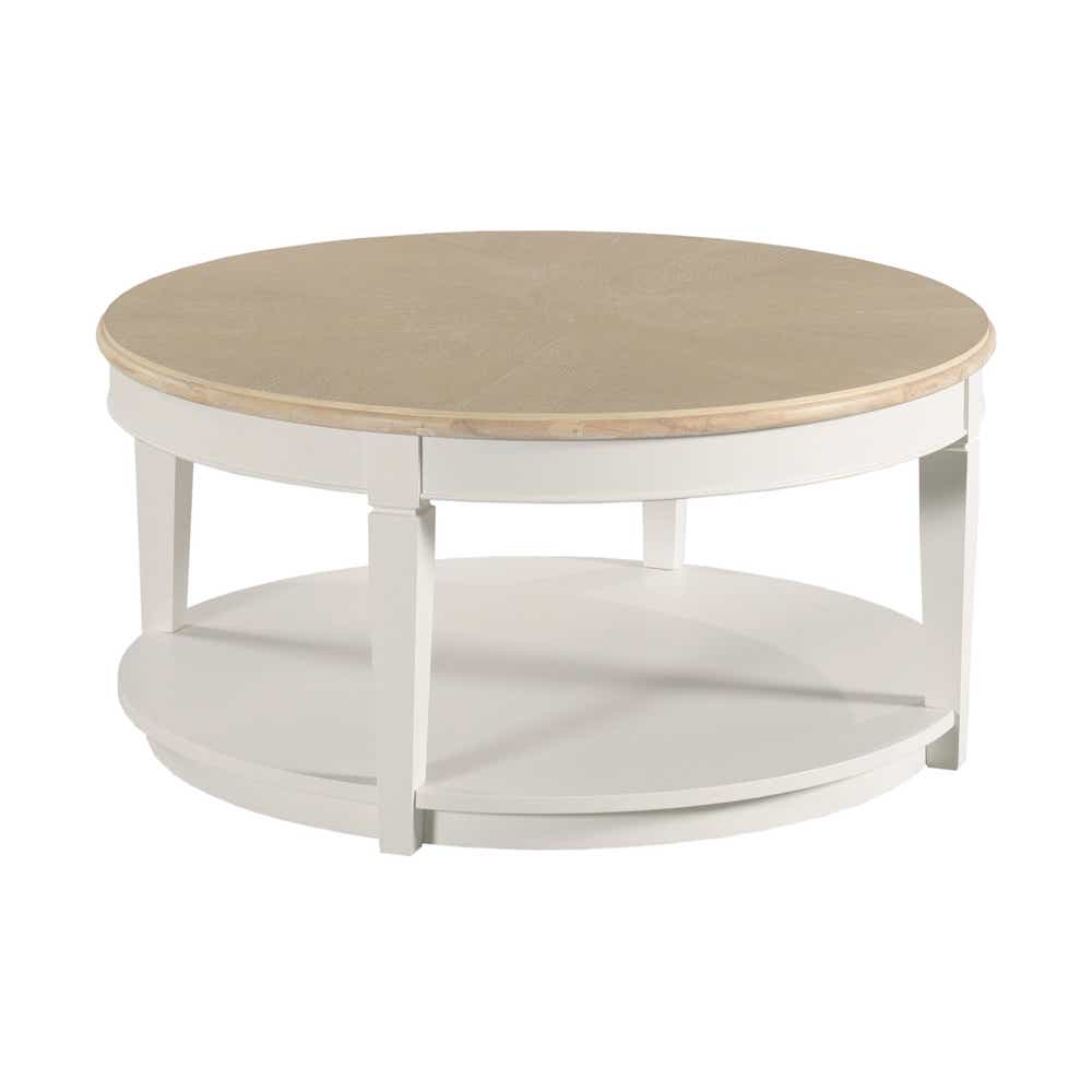 Liza Round Coffee Table Pure White