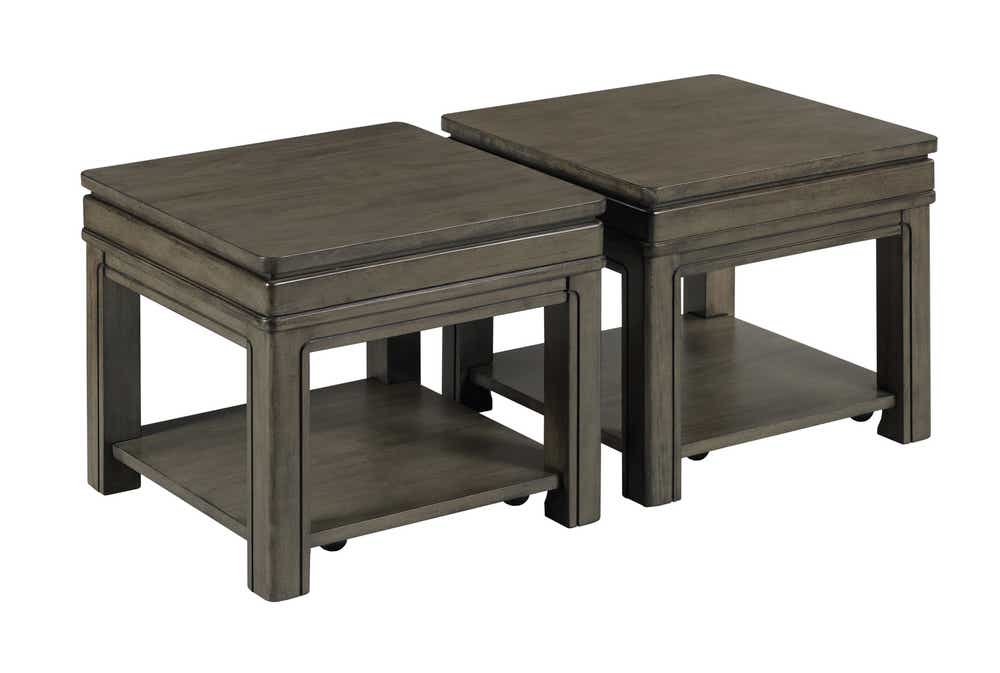 Nicolette Bunching Coffee Table Set of 2 Charcoal