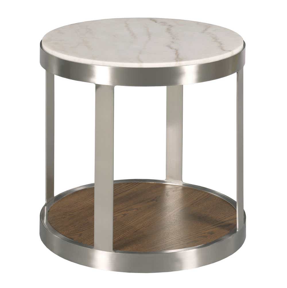 Sideline Round End Table w/ Lighting