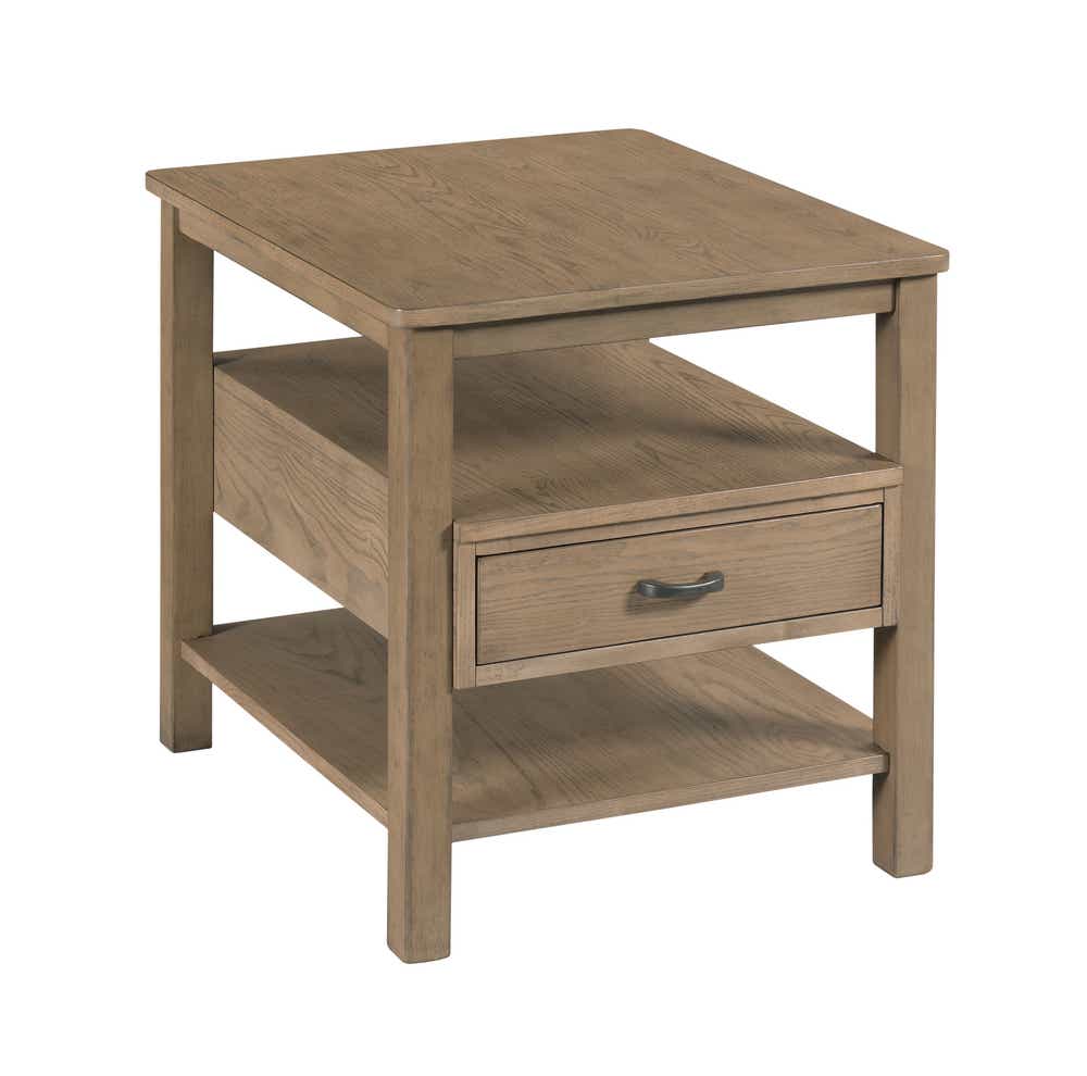 Costa Way Rectangular Drawer End Table Taupe