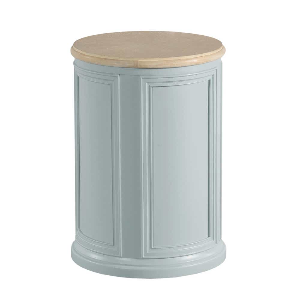 Liza Round Accent Table Azul Blue