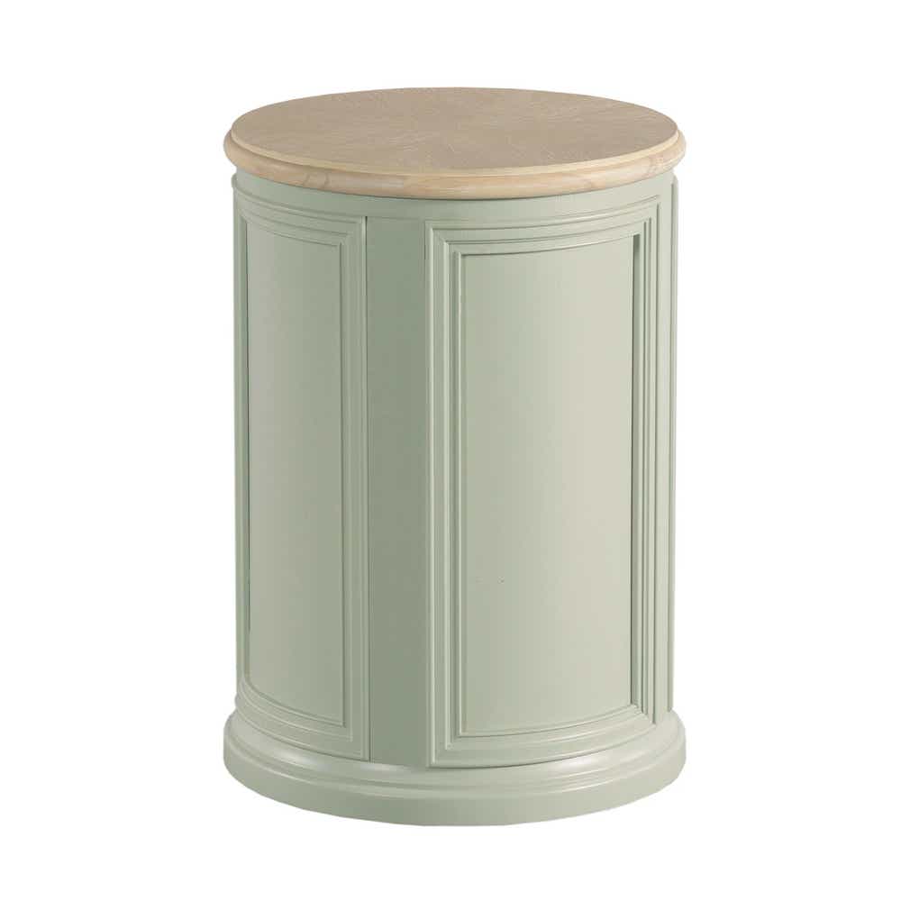 Liza Round Accent Table Sage Green