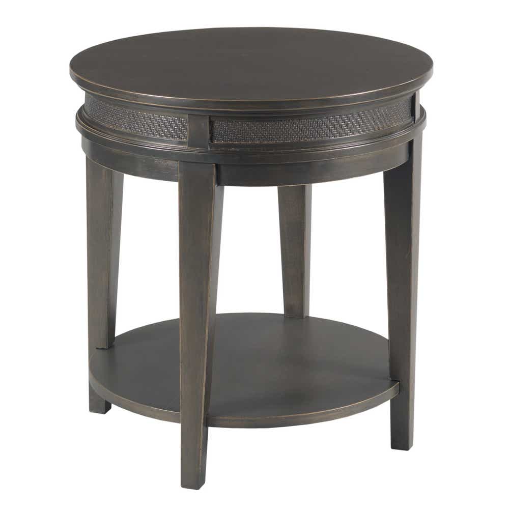 Serra Round End Table Black