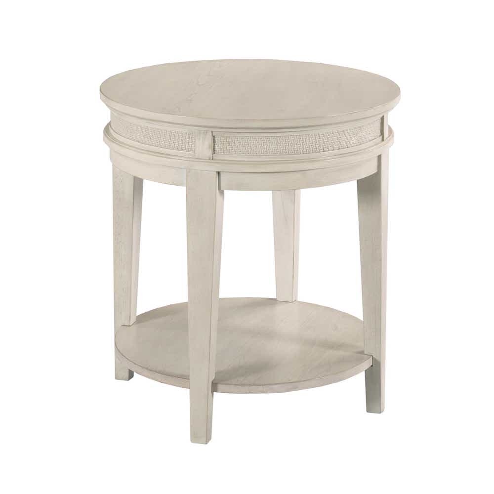 Serra Round End Table White
