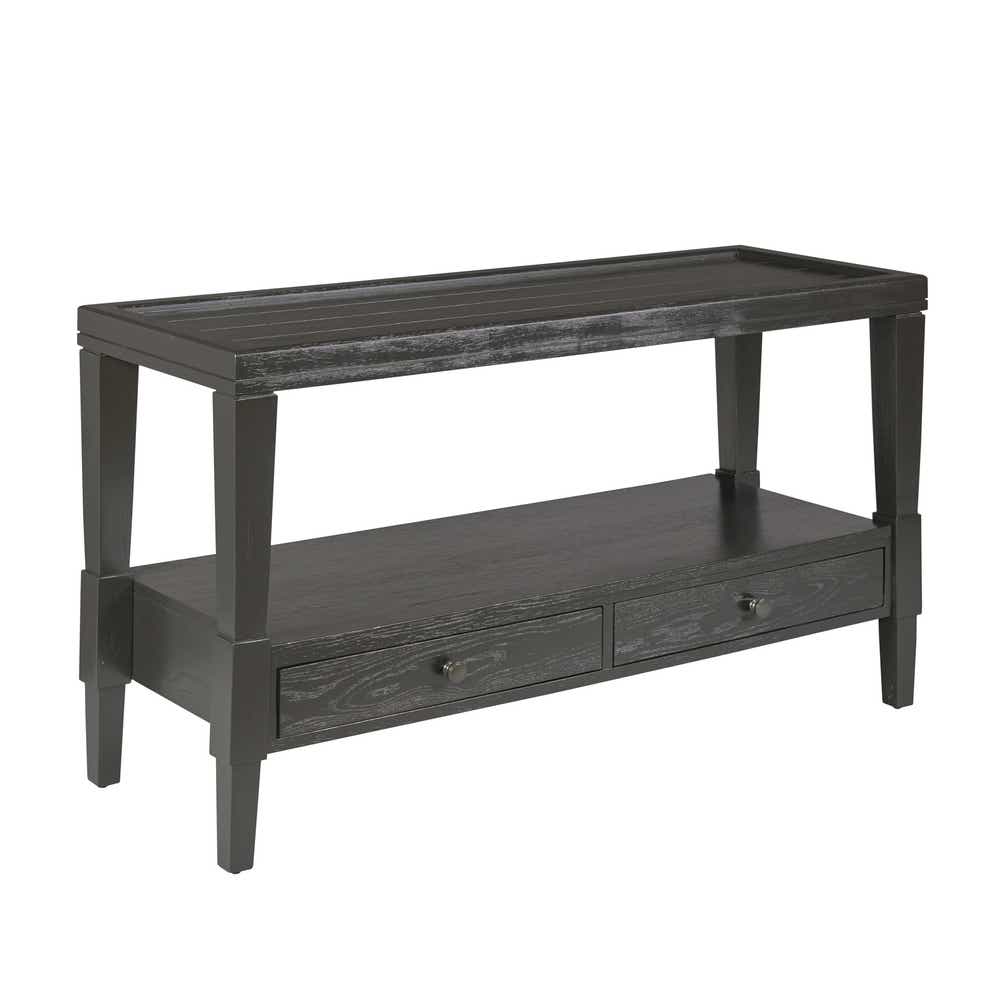 Oliver Rectangular Drawer Sofa Table Ebony