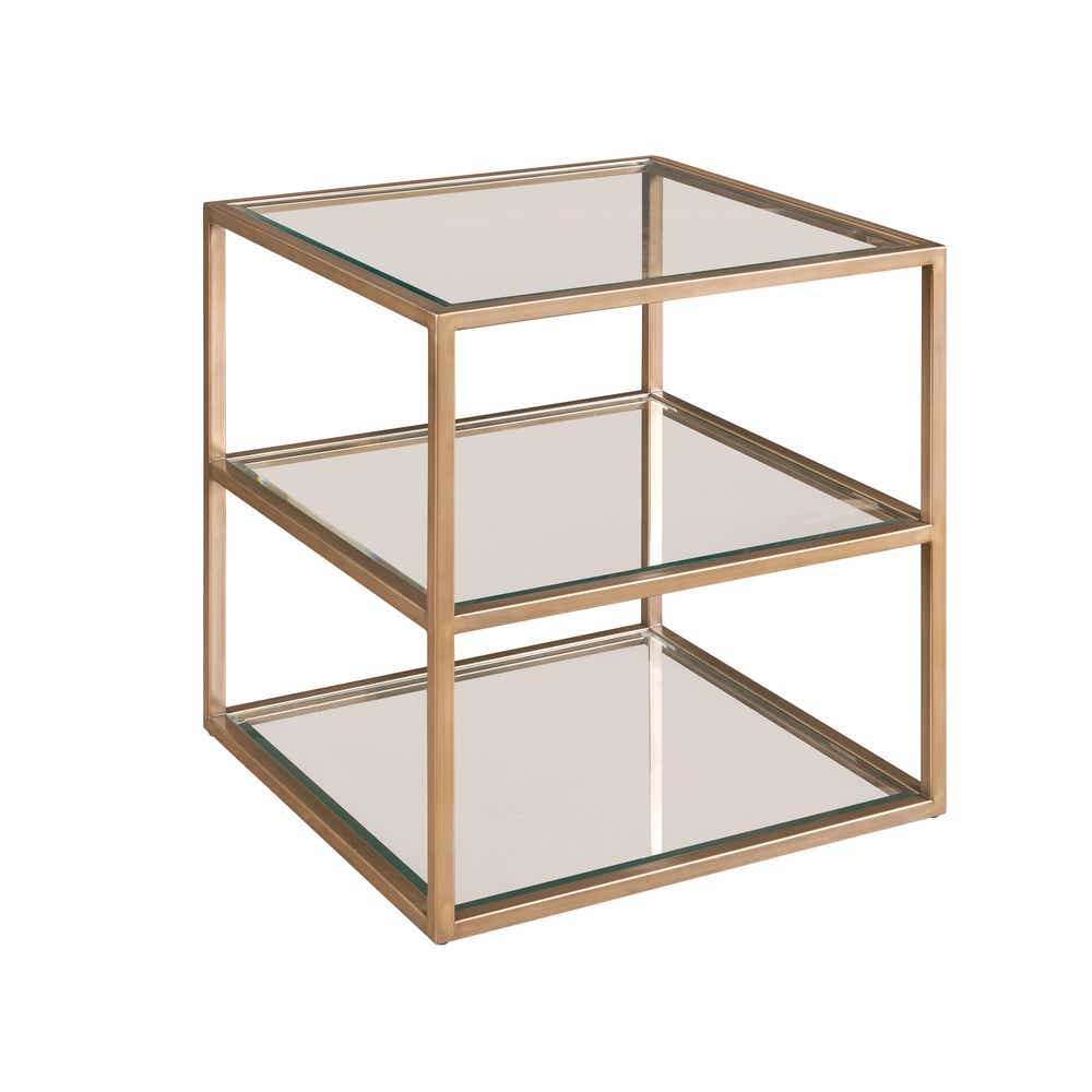 Hidden Treasures Abstract Tiered End Table