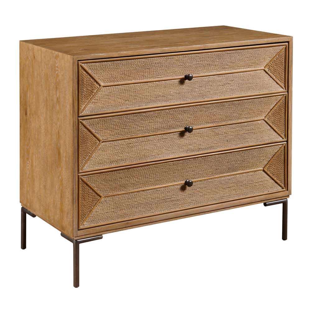 Hidden Treasures Roped In Three Drawer Chest