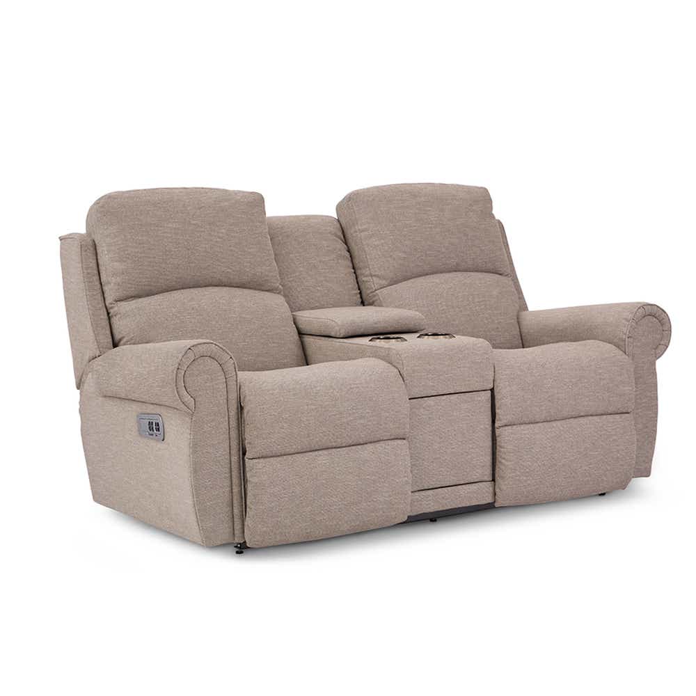 Dutton Power Reclinling Loveseat w/ Headrest & Console