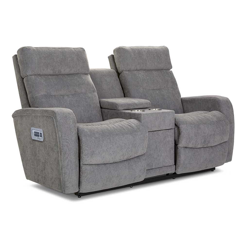Baron Power Wall Reclining Loveseat w/ Console, Headrest & Lumbar