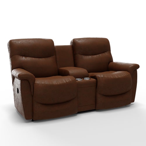 James Reclining Loveseat w/ Console