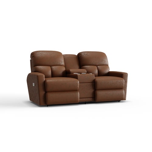 Hawthorn Power Reclining Loveseat w/ Headrest, Lumbar & Console