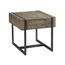 Modern Timber Rectangular Drawer End Table