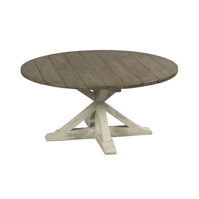 Reclamation Place Trestle Round Cocktail Table
