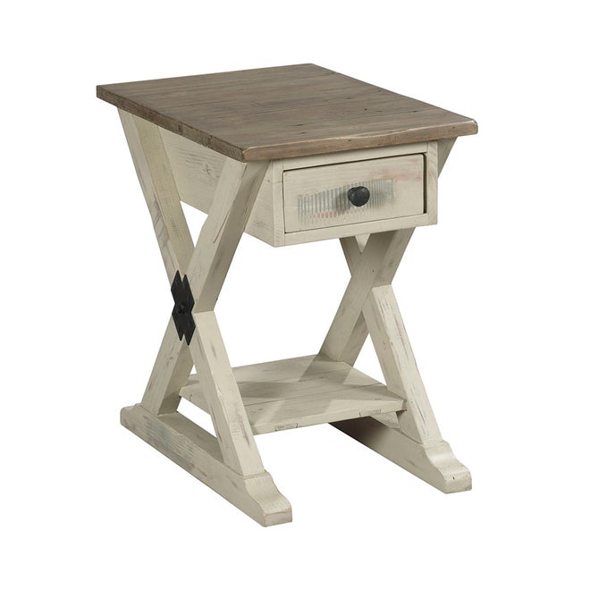 Reclamation Place Trestle Chairside Table