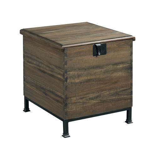 Hidden Treasures Milling Chest End Table