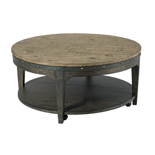 Plank Road Artisans Round Cocktail Table - Quick View Image