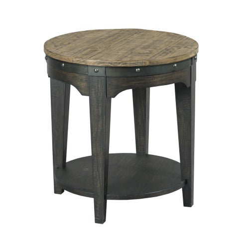 Plank Road Artisans Round End Table