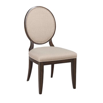 Grantham Hall Uph Side Chair W/Decorative Back