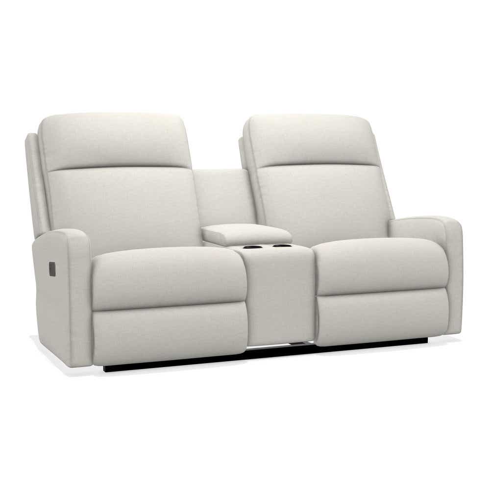 Finley Power Wall Reclining Loveseat w/ Console Headrest & Lumbar 